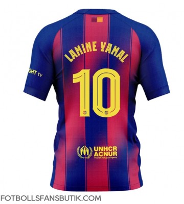 Barcelona Lamine Yamal #10 Replika Hemmatröja 2025-26 Kortärmad